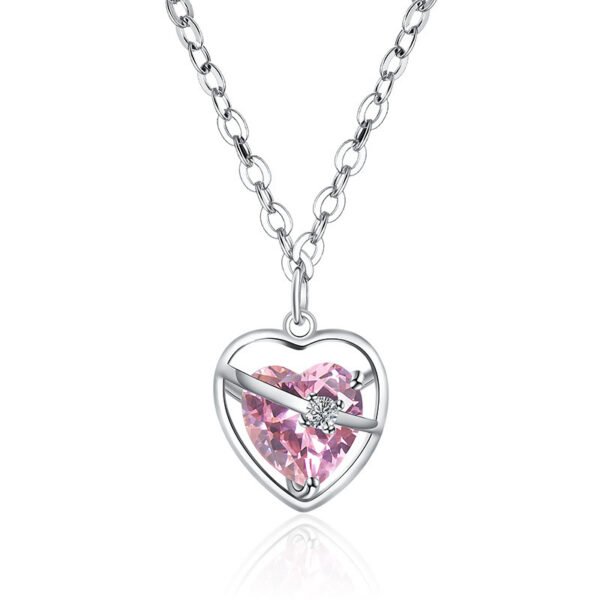 Japanese And Korean High-grade Rhinestone Hollow Heart Clavicle Chain Light Luxury Bracelet - Image 5