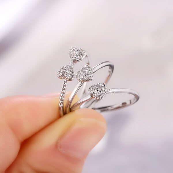 Women's 3-in-1 Clover Detachable Combination Ring - Image 5