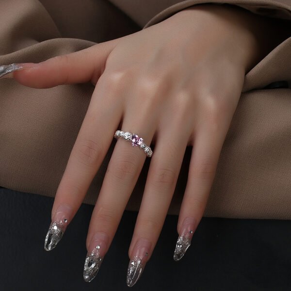 Zircon Ring With Caring Texture Designed By Minority - Image 5