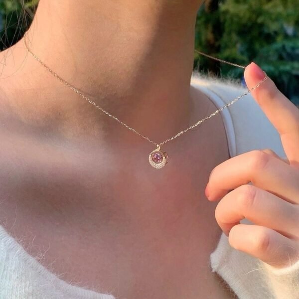 Pulse Heart Mobius Diamond Necklace - Image 6
