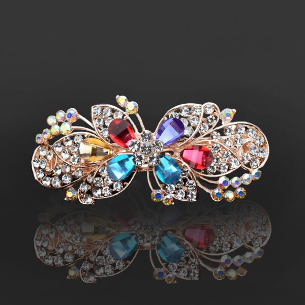 Rhinestone Barrettes Female Word Spring Clip - Image 10