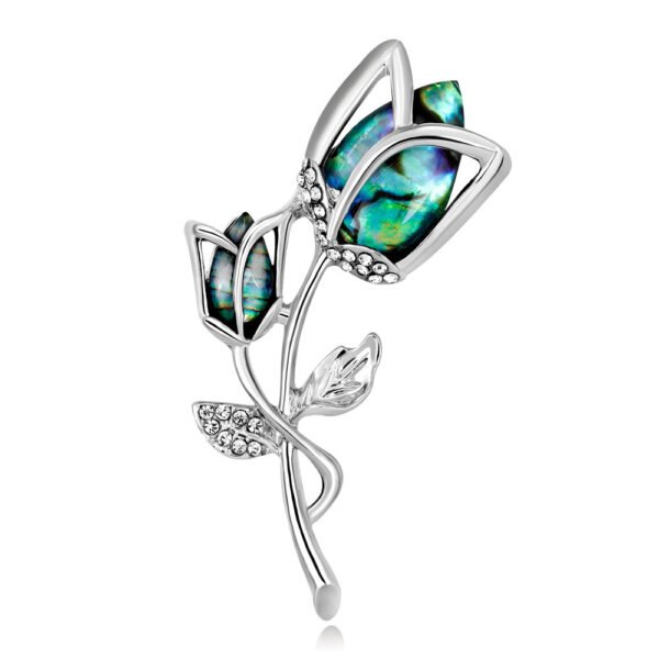 Elegant High-end Shell Rose Brooch - Image 7