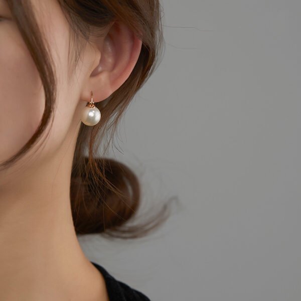 New Style High-end Sterling Silver Earrings French Net Red Ear Buckles - Image 6