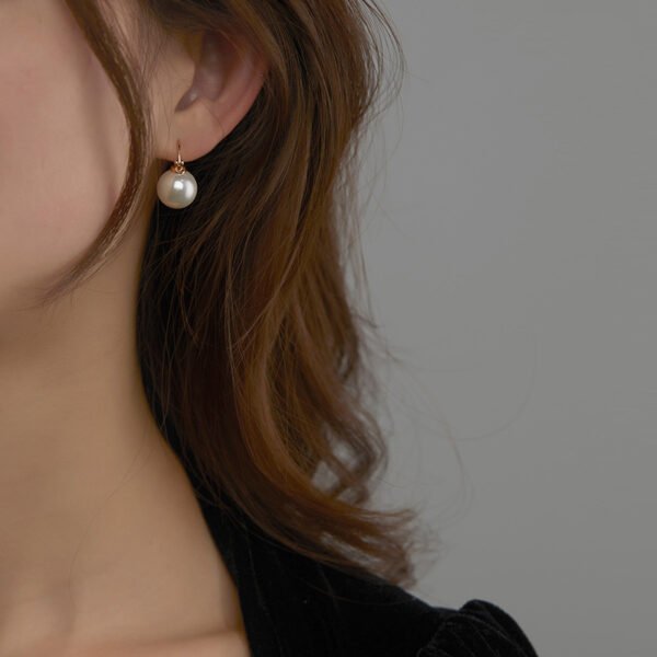 New Style High-end Sterling Silver Earrings French Net Red Ear Buckles - Image 3