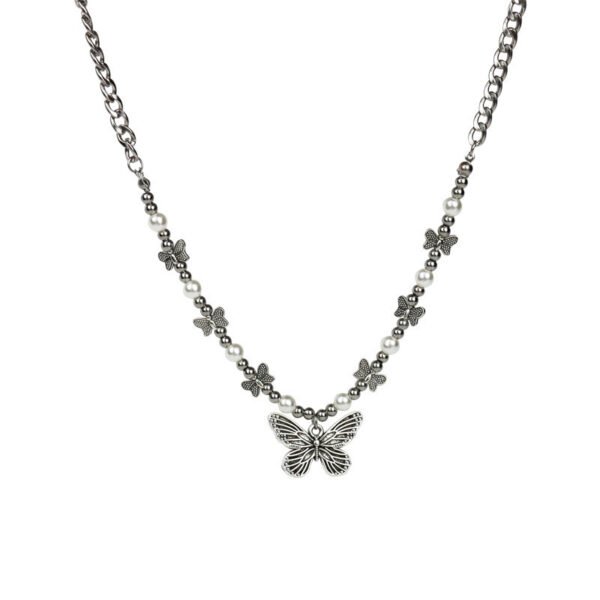 Japanese And Korean Butterfly Necklace Niche Design Clavicle Chain - Image 2