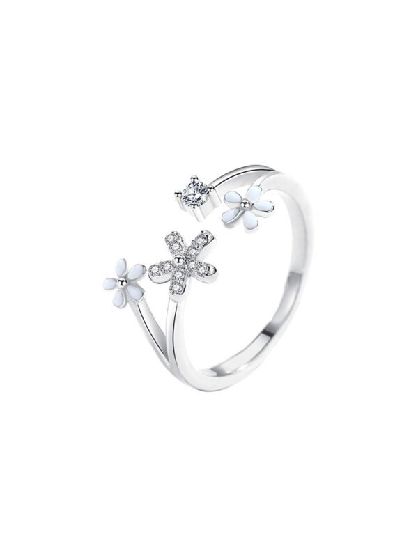 Sterling Silver Daisy Flower Niche Design Ring - Image 2