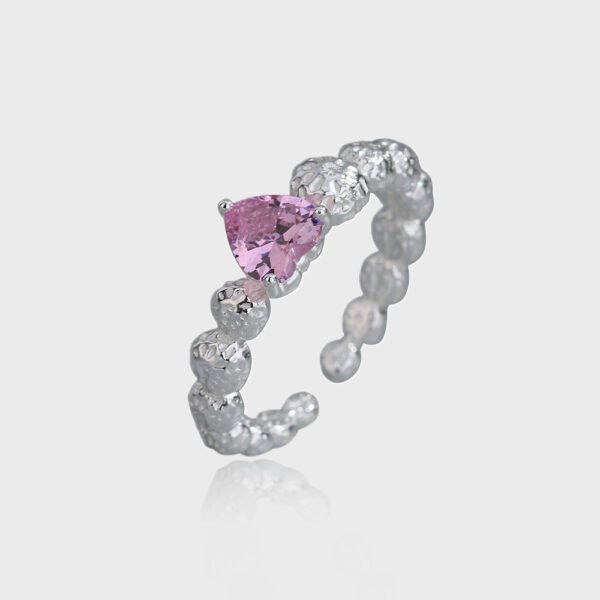 Zircon Ring With Caring Texture Designed By Minority - Image 4